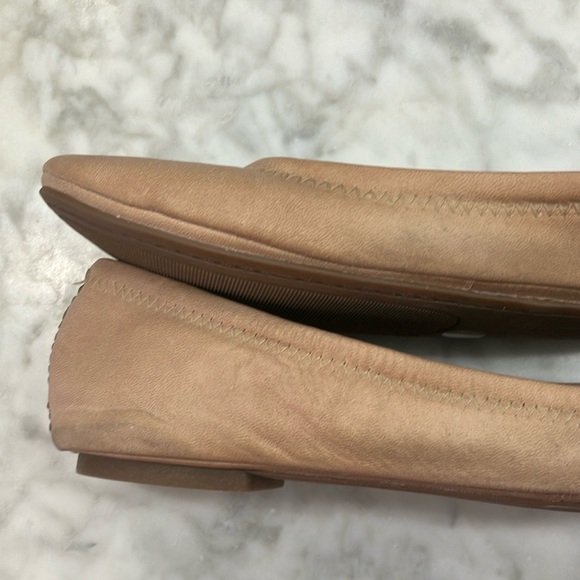 Lucky Brand Women's light tan Ballet Flats rounded toe leather size 8.5 - Picture 9 of 15